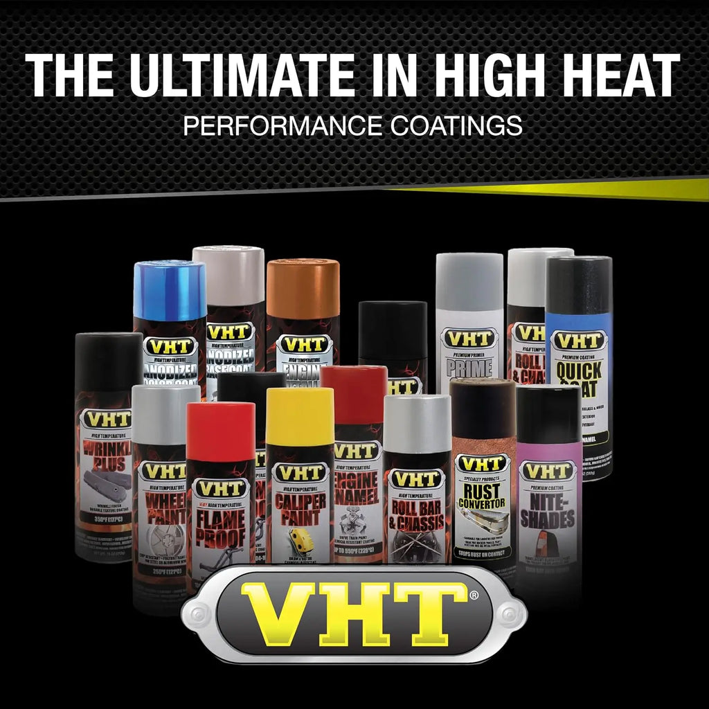 High Heat Engine Spray Paint Primer, Light Gray Gloss Finish, 6-Pack Aerosol Cans for Durable Protection