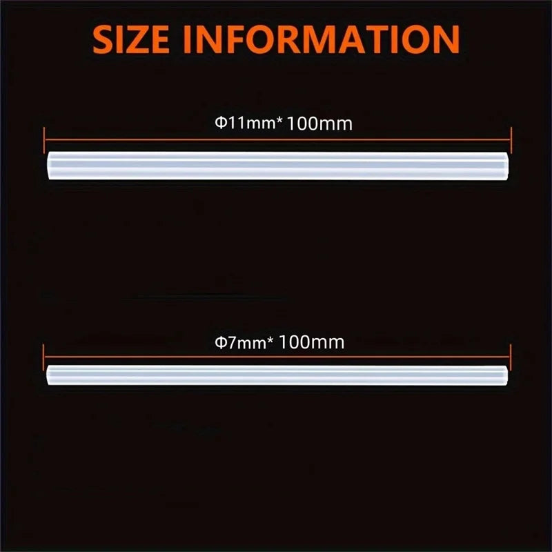 7/11mm *100mm 10pc Hot Melt Glue Sticks, Mini Size Glue Gun Sticks, For Glue Gun DIY Art Craft, General Repairs Home Decoration