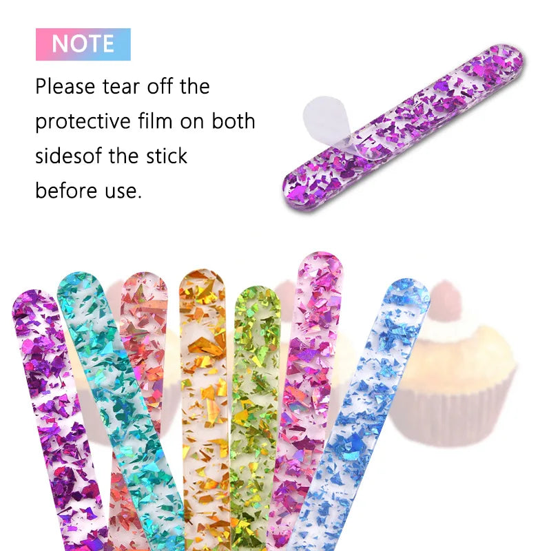 10 pcs Reusable Colorful Acrylic Popsicle Sticks, Cakesicle Sticks, Ice Cream Sticks, Craft Sticks, Chocolate Lollipop Holder
