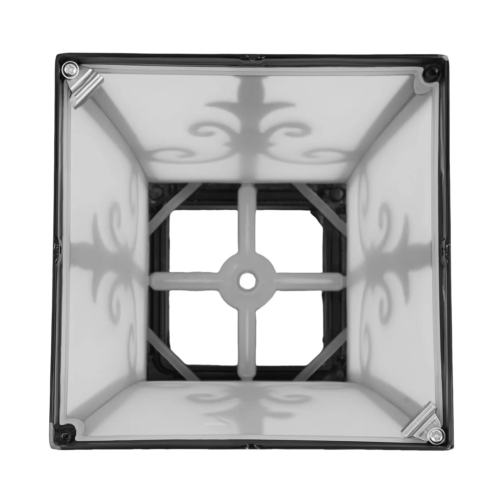85-265V Outdoor Solar Post Light,Modern Post Light, Solar Powered & Electric Supply Garden Pillar Light with Remote Control