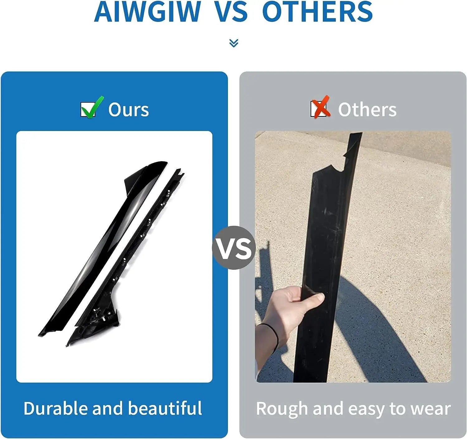 926-451 BB5Z-7803136-AA BB5Z-7803137-AB Passenger Right Side Windshield A-Pillar Molding Trim For 2011-2019 Ford Explorer