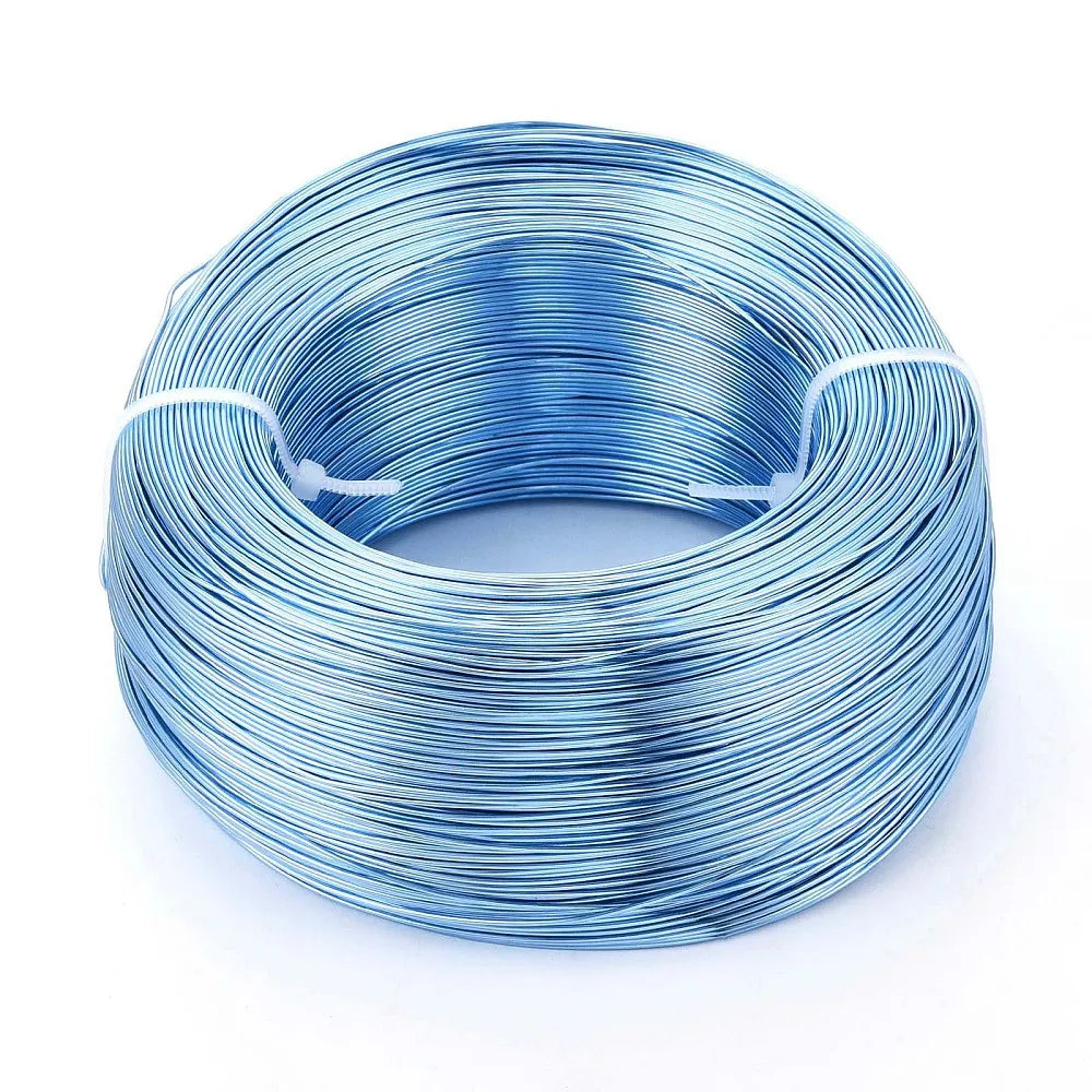 PandaHall 0.6-2.0mm Anodized Aluminum Wire 10 Sizes , Colorful Bendable Craft Wire for Jewelry Making, DIY Model Beading