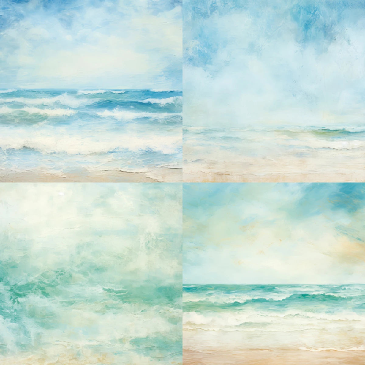 KLJUYP 24 sheets 6"X6" Vintage Sea Wave Scrapbook paper Scrapbooking patterned paper pack DIY craft Background paper