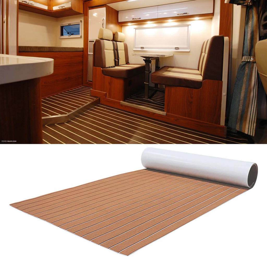 94.5"x 35.4" EVA Anti-slip Mat Foam Boat Decking Sheet Anti-Slip Self-Adhesive Deck Boat Flooring Mat Cuttable