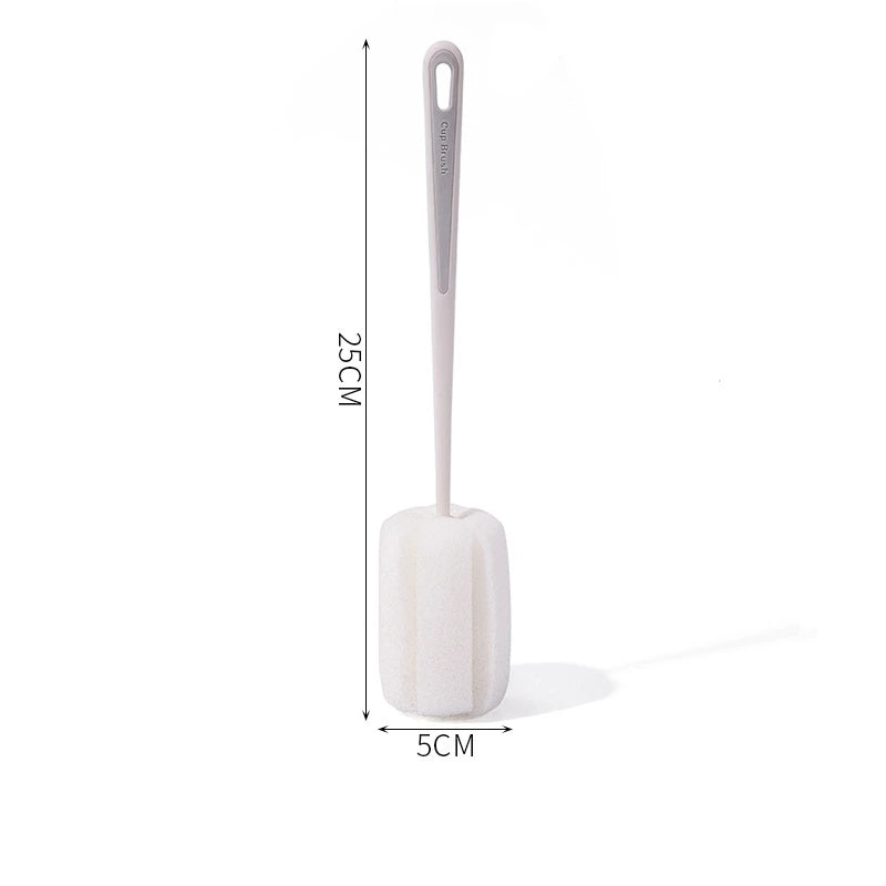Cup Brush Cup Clean Long Handle Milk Bottle Brush No Dead Angle Remove Tea Stain Sponge Small Brush #2874