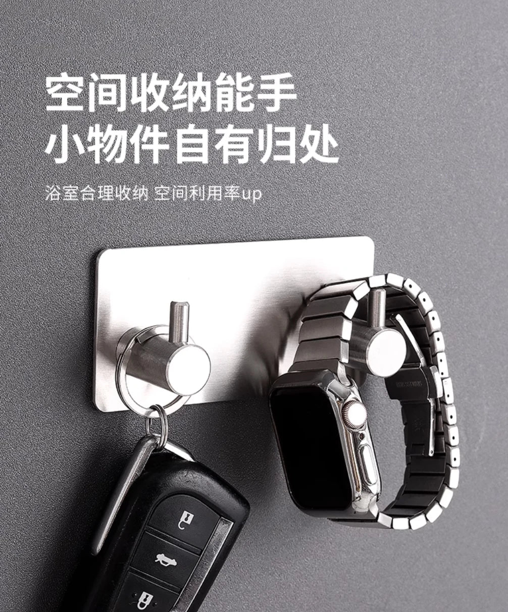 Strong Adhesive Wall Hook Sticker Hanging Coat Rack Clothes Hanger Shower Robe Hook Kitchen Bathroom Towel Hooks Holder