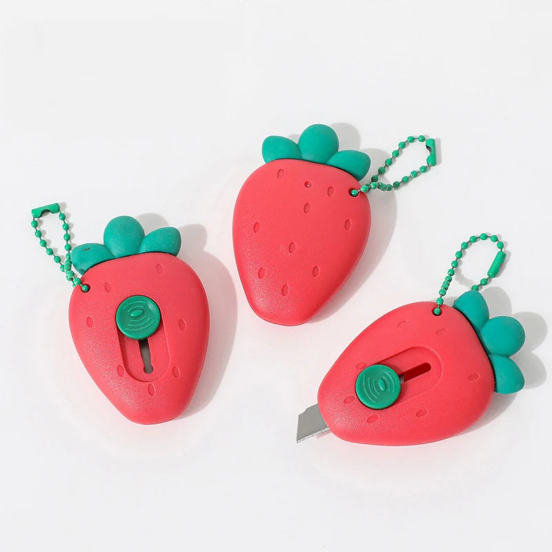 1Pcs Utility Knife In The Shape Of Mini Fruit Designed To Be Hung For Unpacking Paper Cuttings Envelope Wrapping Tool