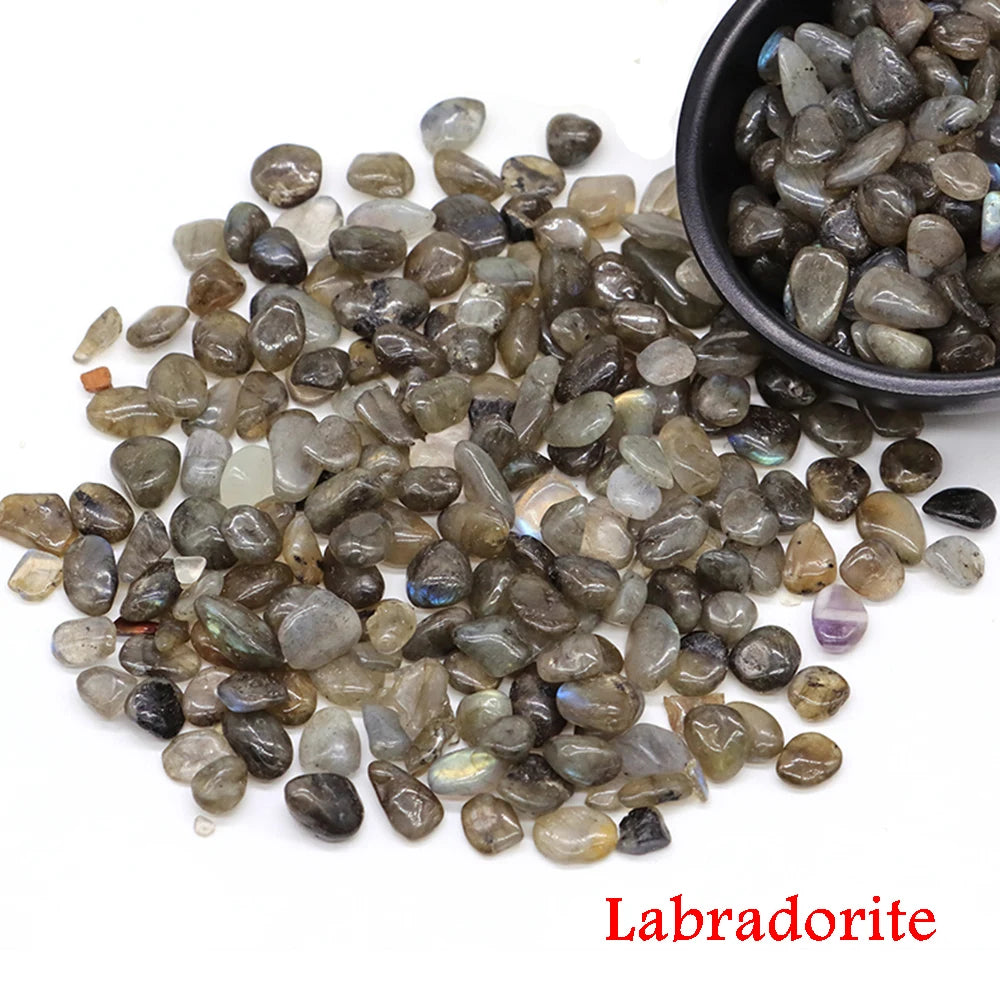 Natural Stone Tumbled Agate Gravel Crystals Chip Quartz Minerals Reiki Healing Specimen Gemstones Home Aquarium Decor DIY Crafts