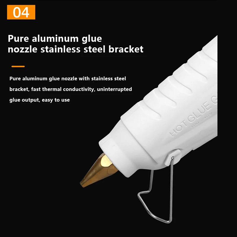 100w hot melt glue gun 11mm right angle glue stick industrial mini glue gun thermoelectric heat temperature tool