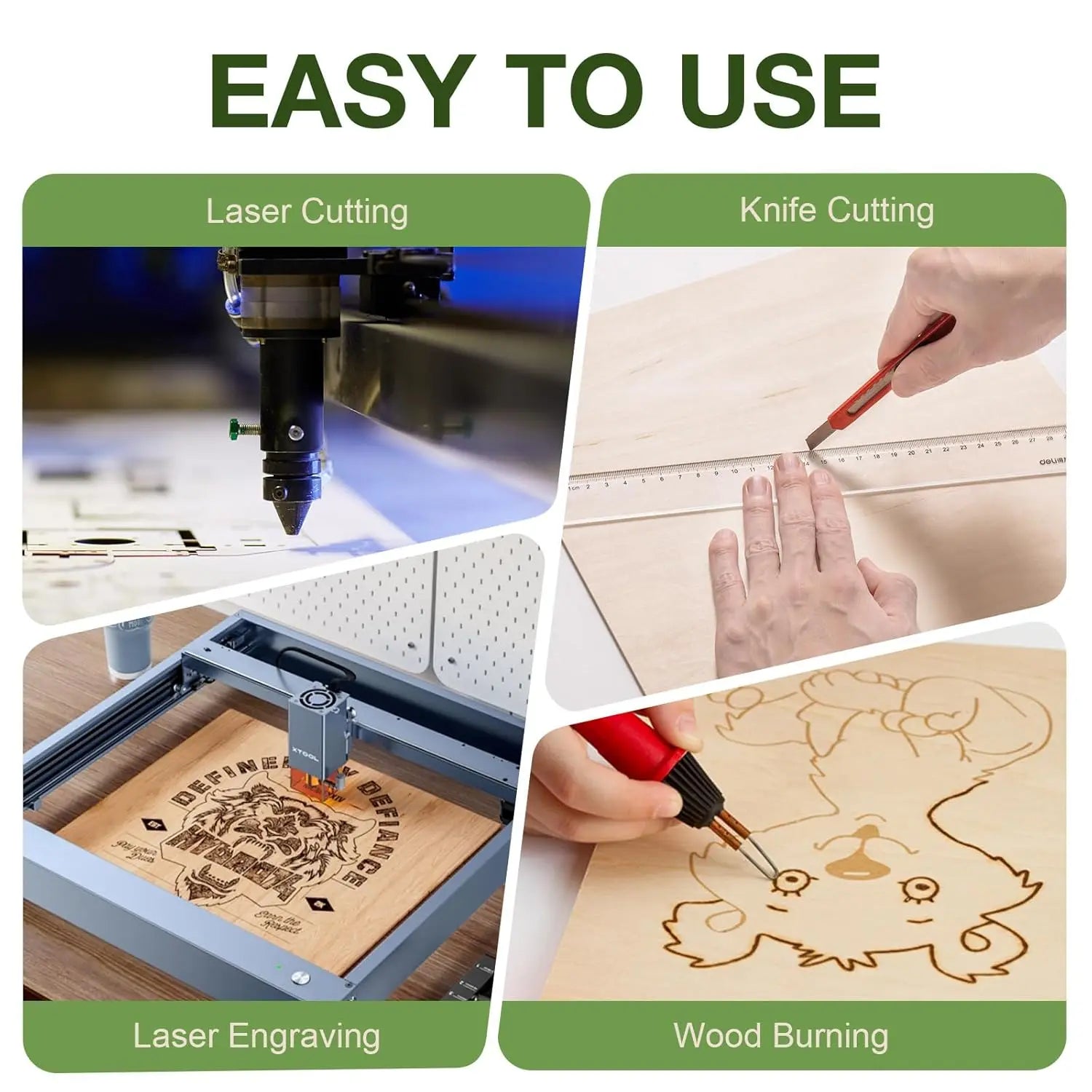 Robotime 6 Pack Bubinga Plywood 1/4 12x12x1/4inch 6mm Plywood Sheets Thin Unfinished Wood for Laser Cutting and Engraving