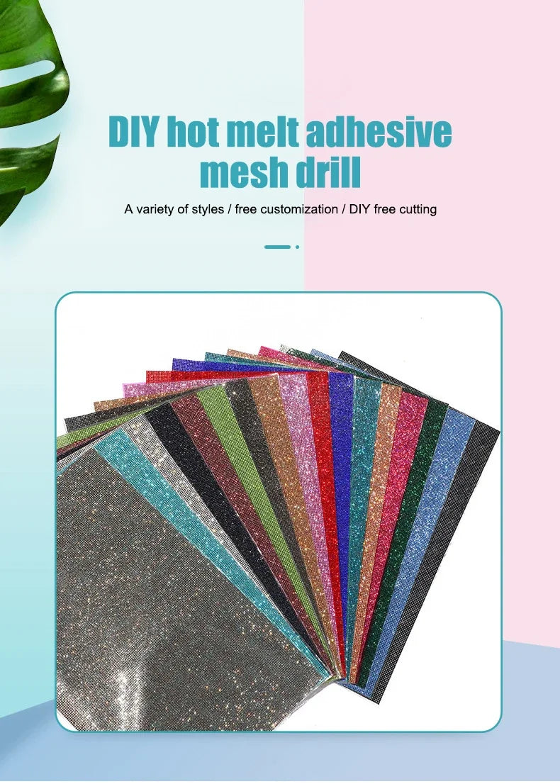 Self-adhesive Rhinestone Jewelry DIY Accessories Phone Case Shiny Diamond Ribbon Wedding Crystal Tape Sticker Car Interior Decor