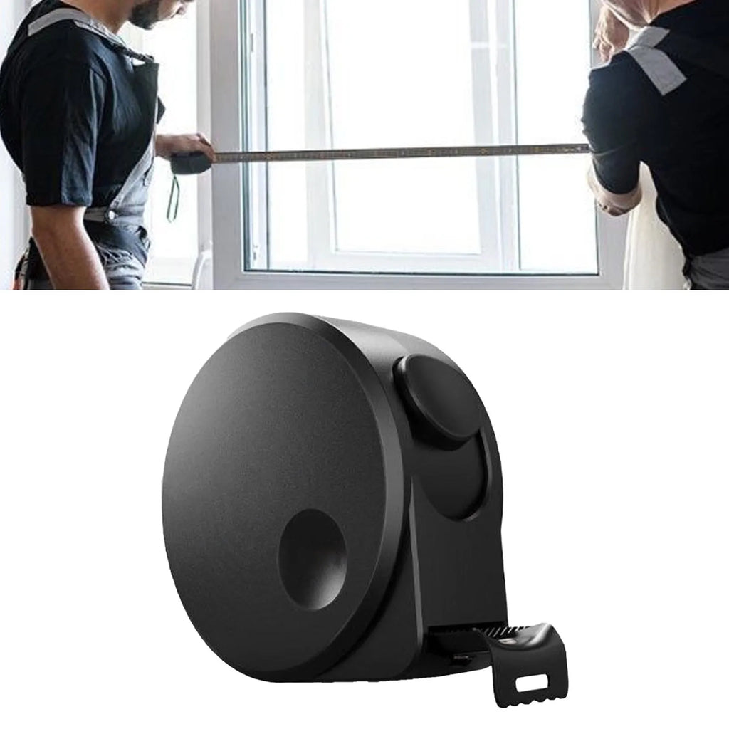 Steel Measuring Tape High Accuracy Thickened Retractable Easy Read Black Tape Measure for Home 3mx16mm