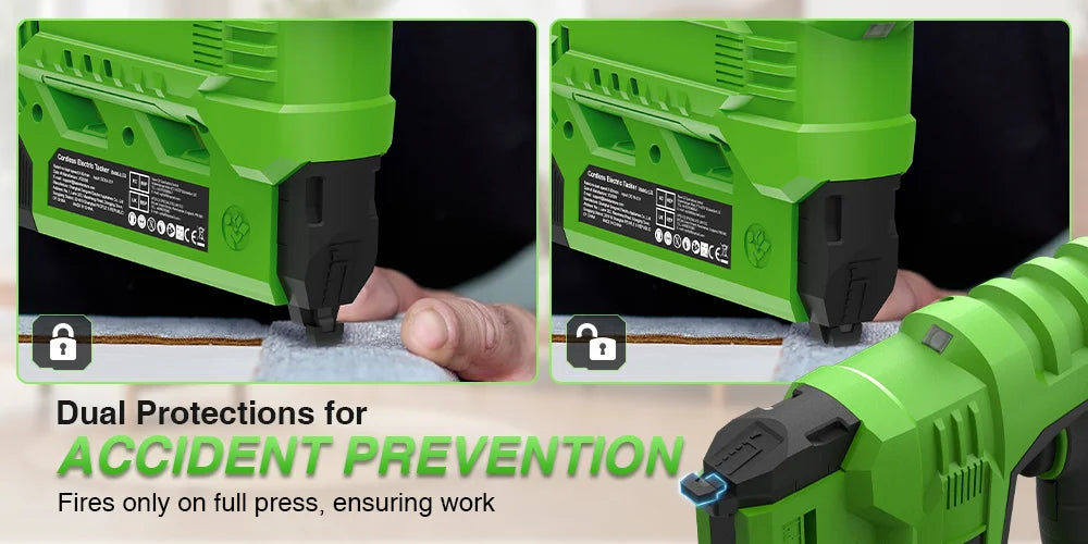 TaskStar Cordless Nail Gun 2-in-1 with nails & staples,Nailing Machine with 2 x Batteries