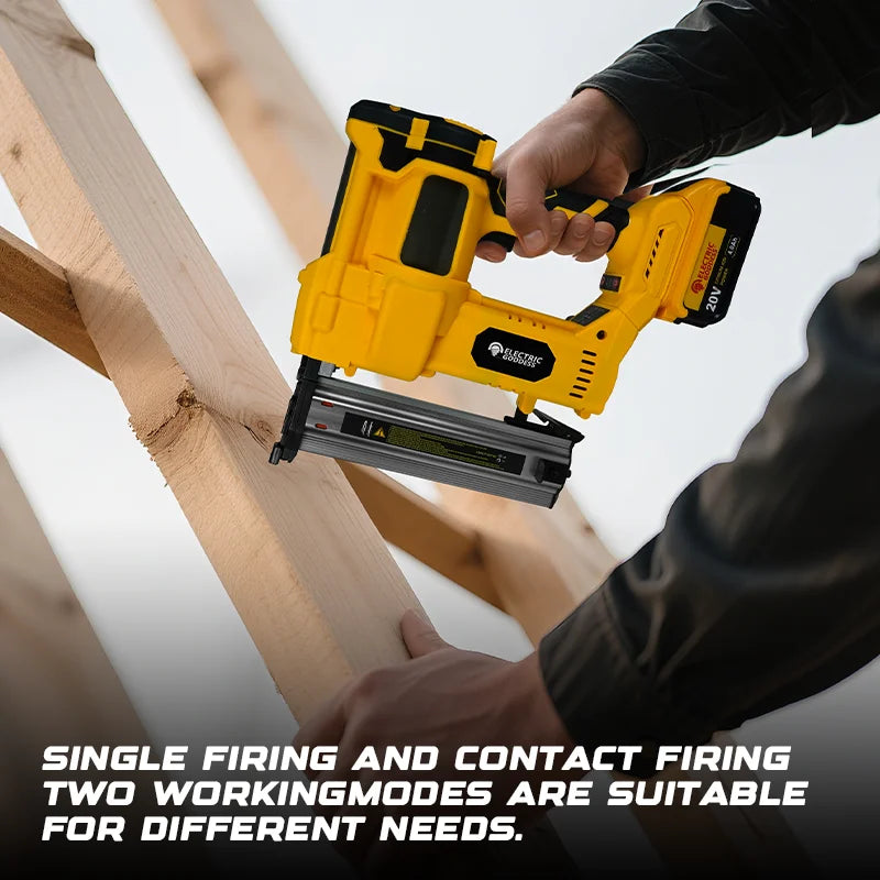 50mm Brushless Electric Nail Gun Depth Adjustment Nailer Stapler F50 Furniture Staple Gun For Dewalt 20V Battery Pin