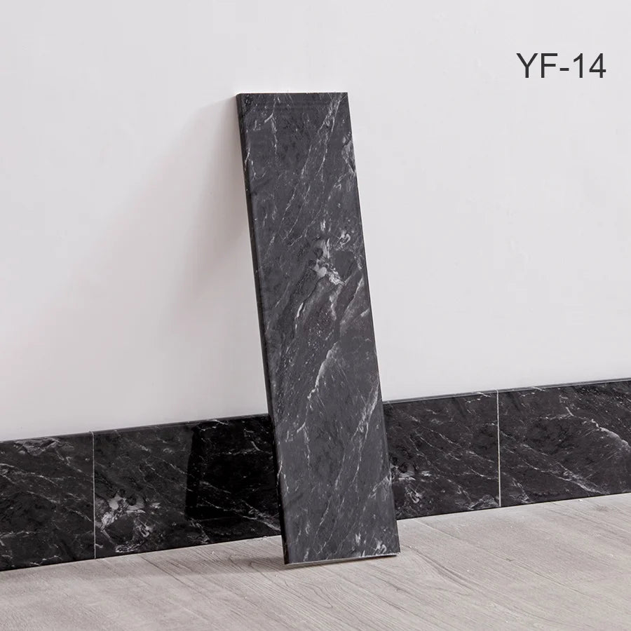 10pcs Self-Adhesive Wooden Stickers Wall Stickers Skirting Lines 10mm Thickness Suitable for All Indoor Places 17.72X4.72In