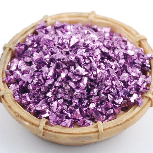 450g/Bag Wholesale Multicolor Flash Irregular Shaped Glass Crushed Stone For DIY 3D Nail Art Decoration/Resin Mold Filler