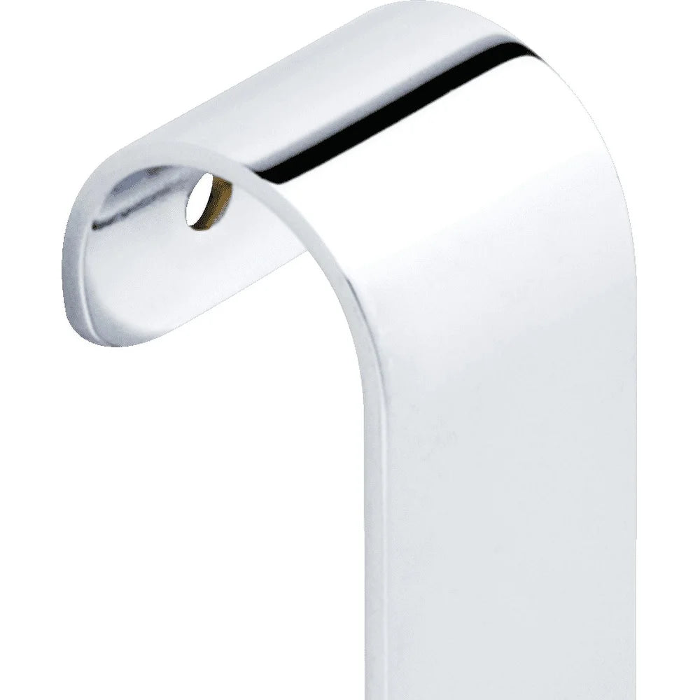 Over the Door Towel Bar Hooks Chrome Set of 2 Durable Steel Towels Hanging Storage Accessories Rust Resistant Hooks