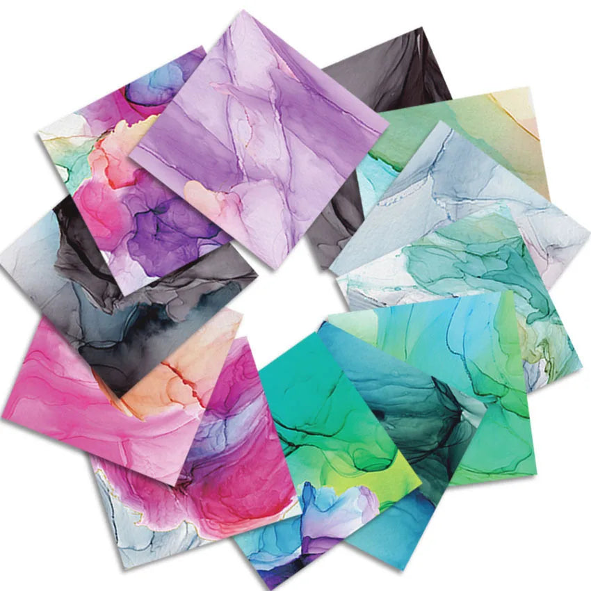24 Sheets 30x30cm Craft Scrapbooking Paper Pad Watercolored Single-Side Printing Junk Journal Cardstock Supplies for Card
