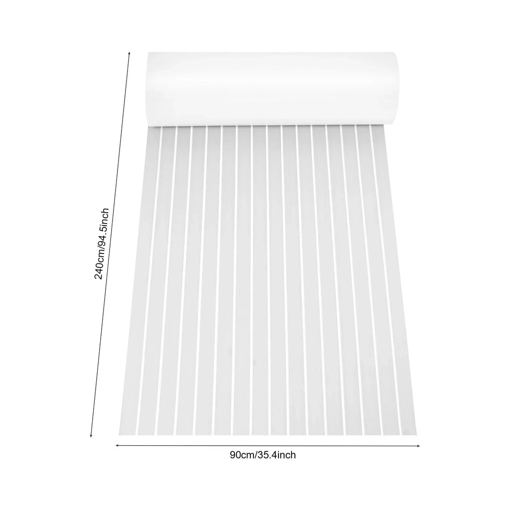 EVA Foam Teak Sheet Marine Flooring Yacht Synthetic Boat Decking Self-Adhesive Pad 35.4"X94.5"