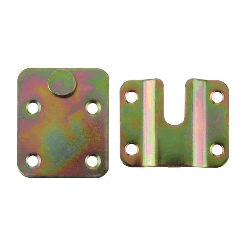 1 Set Metal Invisible Hinges Hook Headboard Display Wall Picture Iron Interlocking Bracket Furniture Connector Hanging Hardware
