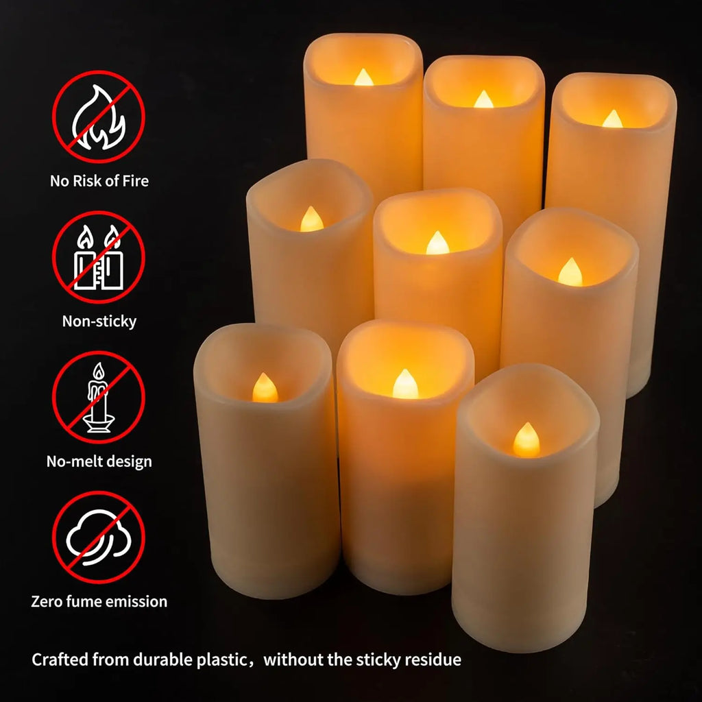 120 Pack Waterproof Flameless LED Candles with Remote and Timer for Outdoor, Home, Parties