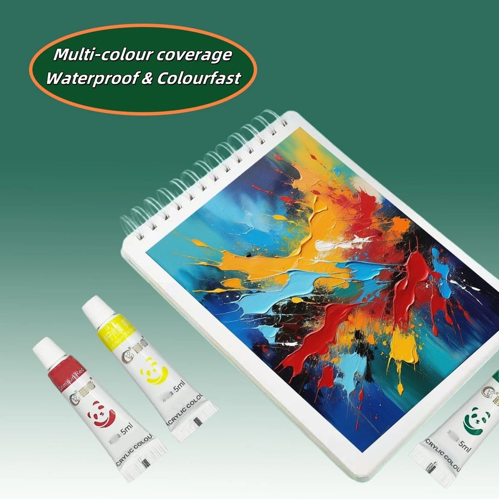 12/18/24 Colours Acrylic Paint Set Waterproof Painting Colour Multicolour Acrylics Pigments DIY Hand Painted Glass Paint Set