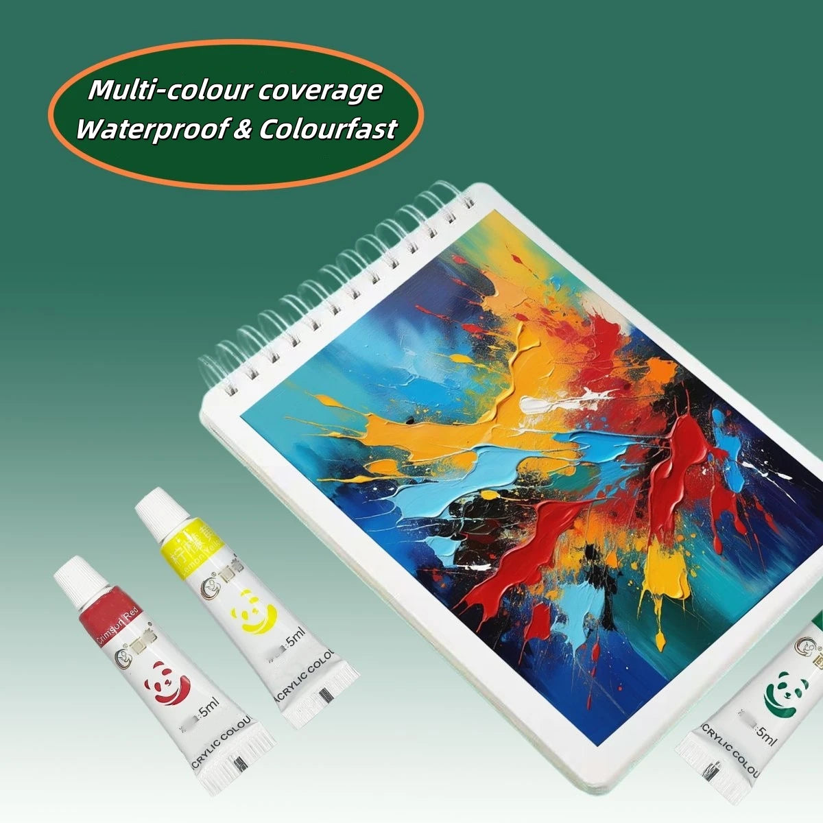 12/18/24 Colours Acrylic Paint Set Waterproof Painting Colour Multicolour Acrylics Pigments DIY Hand Painted Glass Paint Set