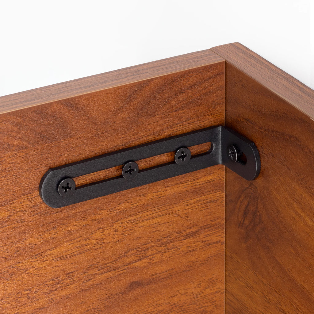 Stainless Steel Adjustable Corner Bracket Heavy Duty Metal 90 Degree L Shaped Angle Corner Braces for Wooden Shelf Furniture