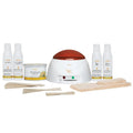 Starter Waxing Kit with Wax Warmer, Pre & Post Care, Muslin Strips, and Applicator - At-Home Hair Removal for Face, Body, Arms,