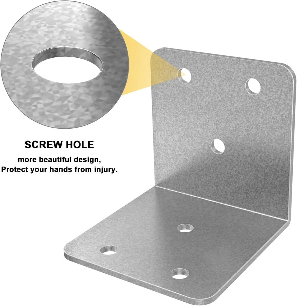 40 Pcs 2x2in Heavy Duty Metal Corner Braces, 90 Degree L Brackets for Wood Furniture Bed Chair