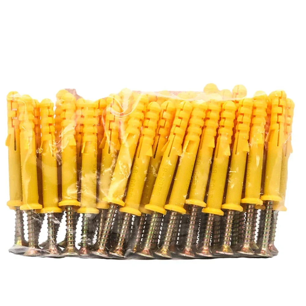 40pcs Stainless Steel Expansion Screws M6×30 Wall Anchors Screws For Drywall Fixing Hardware Tools Accessories