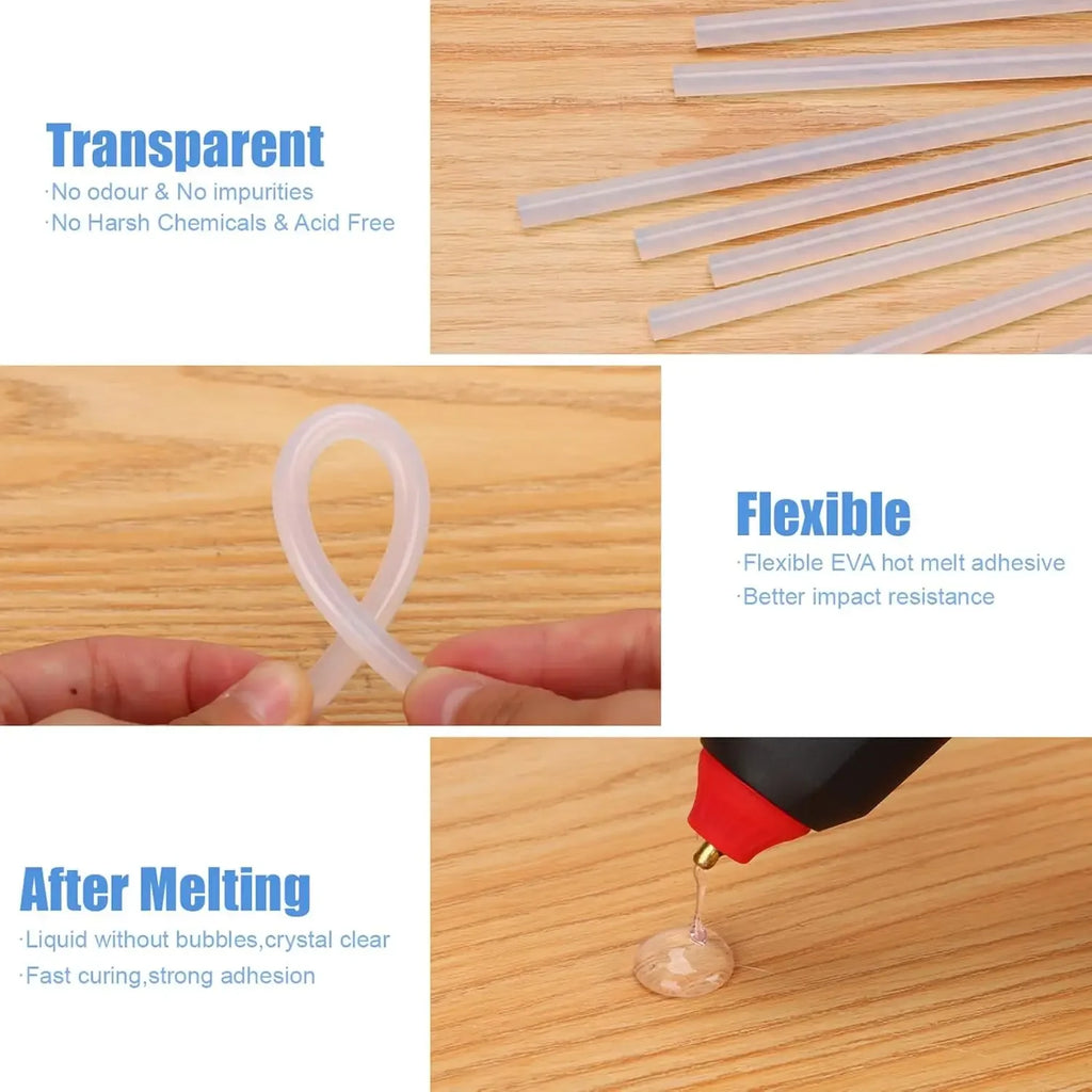 Strong Adhesive Transparent Hot Melt Glue Sticks for Electric Glue Gun DIY Craft Glue Stick Hand Repair Kits Tools Wholesale