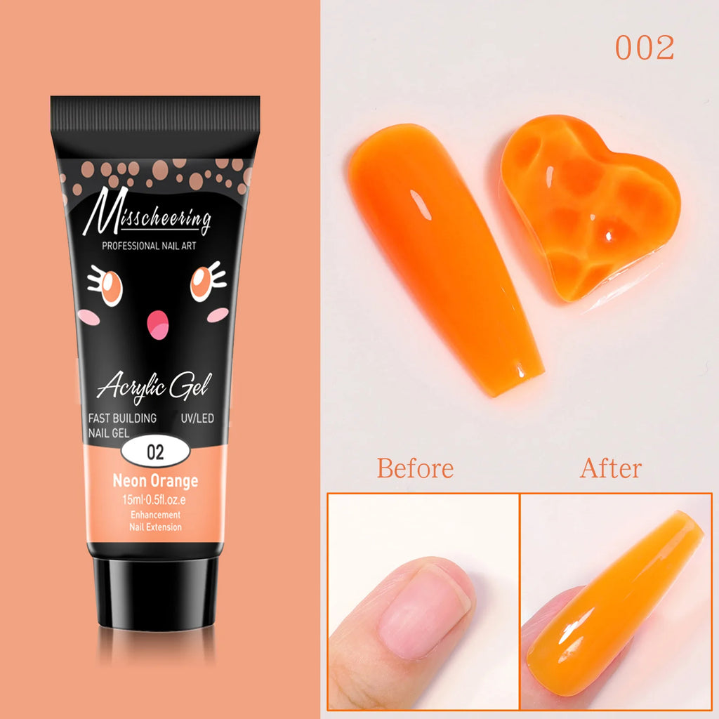 Nail Extension Gel Kit, 12 Colors Extension Nail Extension Gel Set Soak Off UV Gel For All In One Kit Builder Nail Gel Gift
