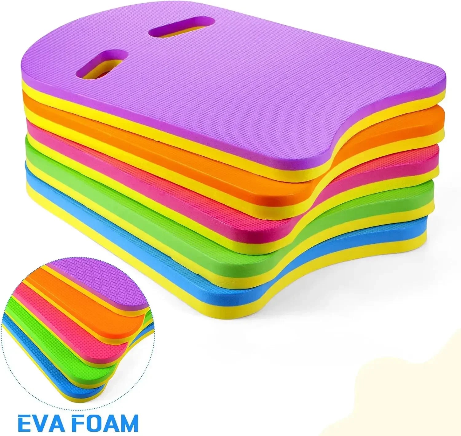 Kickboard Swimming Training Kick Board EVA Foam Floating Board U-Shaped Kickboard for Kids Adults Water Pool Accessories