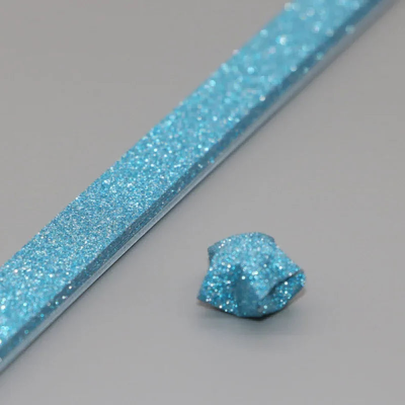 140 Sheets Glitter Paper Origami Stars Paper Strips Lucky Star Decoration Folding Paper Origami for Hand Arts Make Home Decor