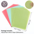 30pcs Colored Gold/Silver Frosted Smooth Vellum Paper Sheets Heat Resistant Translucent Tracing Paper For Embossing Card Making