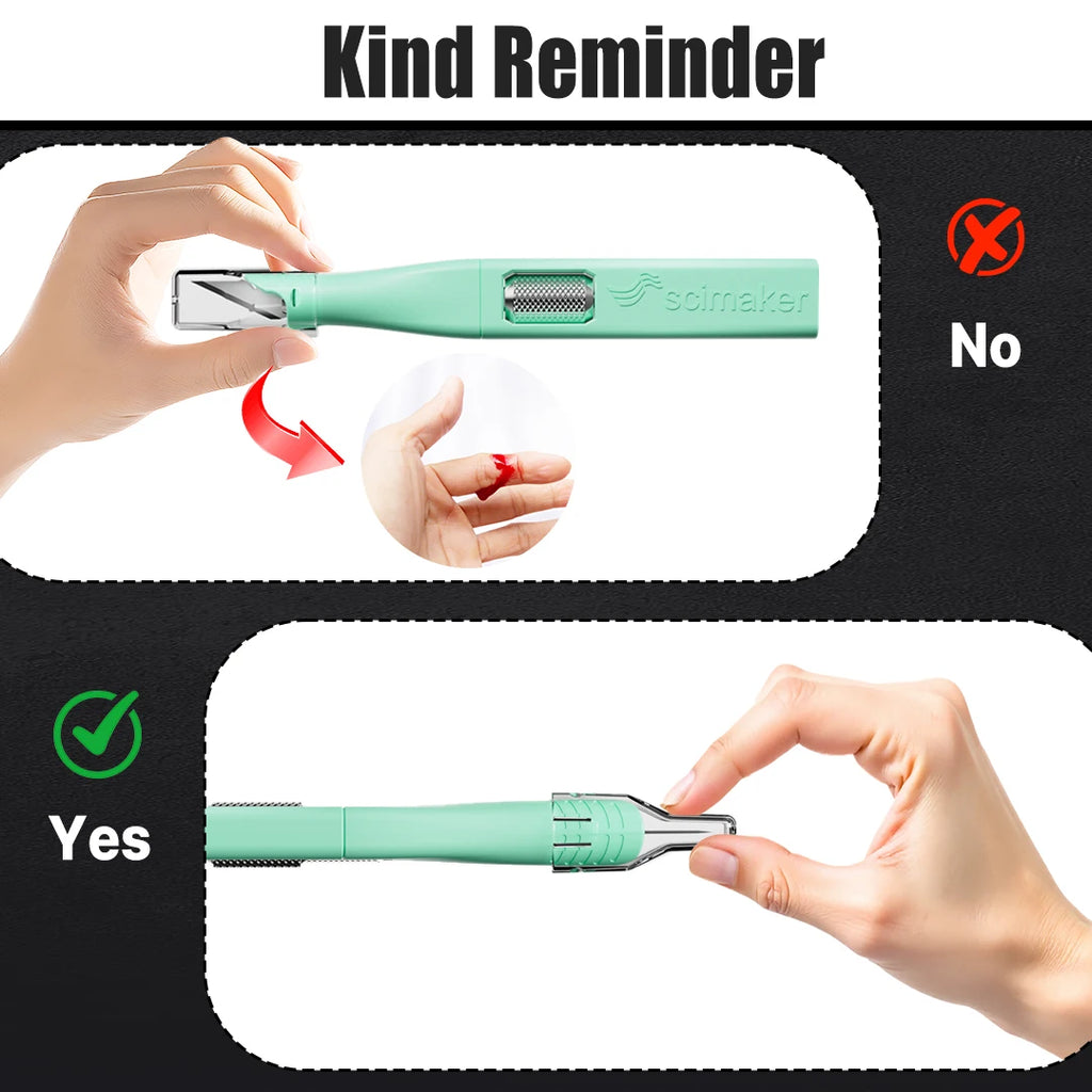 Scimaker  5-Blade Horseshoe Art Knife Precision Cutter for Scrapbook Card Paper Pottery DIY Projects