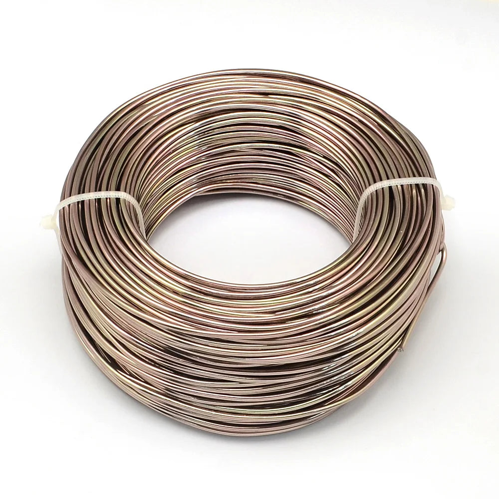 PandaHall 0.6-2.0mm Anodized Aluminum Wire 10 Sizes , Colorful Bendable Craft Wire for Jewelry Making, DIY Model Beading