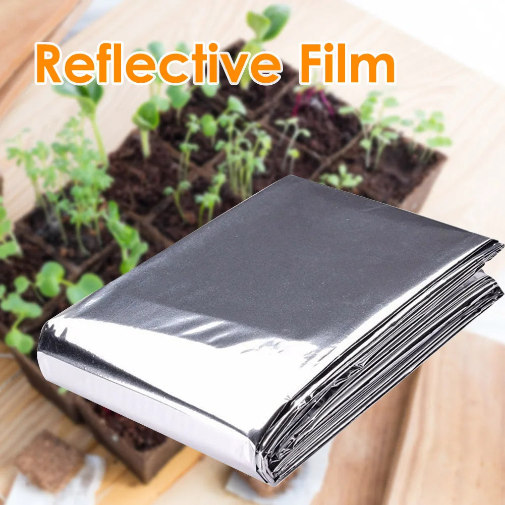 10/1PCS Silver Highly Reflective Mylar Film 210x120cm for Grow Tent Room Garden Greenhouse Farming Increase Plant Growth