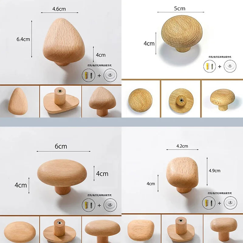 Natural Wooden Wall Mounted Coat Hooks Minimalist Hat Key Hanger Pegs For Hanging Towel Cap Bag Home Entryway Decoration 2025