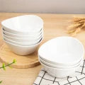 8" Ceramic Deep Soup Bowls & Salad Bowls 42 OZ Large Bowls for Kitchen White Ceramic Serving Bowls for Salads Cereal,Soup