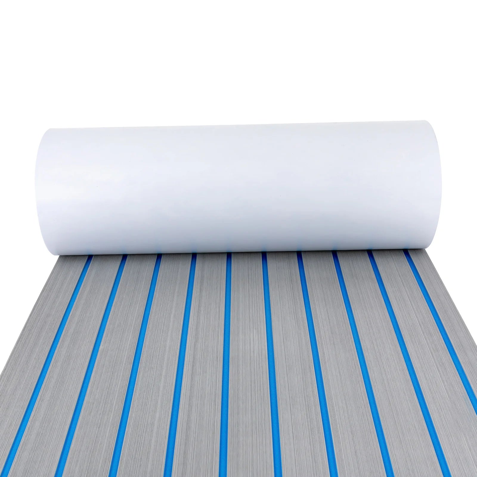 Boat Flooring EVA Foam Decking Sheet Faux Teak Marine Mat Non-Slip Self-Adhesive Flooring Material for RV Yacht 95 x 24inch