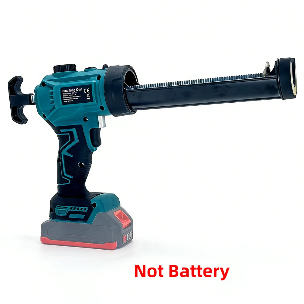 Electric Caulking Gun w LED Light Auto Filling Sealing Repair Tools Adjustable Speed Wireless Glass Glue Gun for Makita Battery
