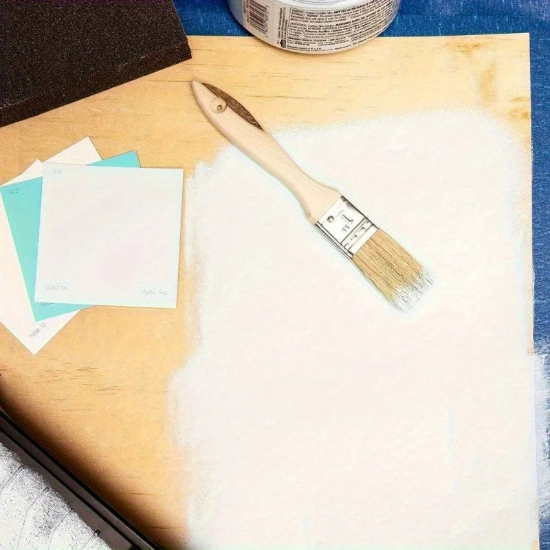 10/20pcs Bristle Paint Brush, Flat Bristle Brush, Suitable for Art, Handwork, Gesso, Painting, Dyeing, Varnish