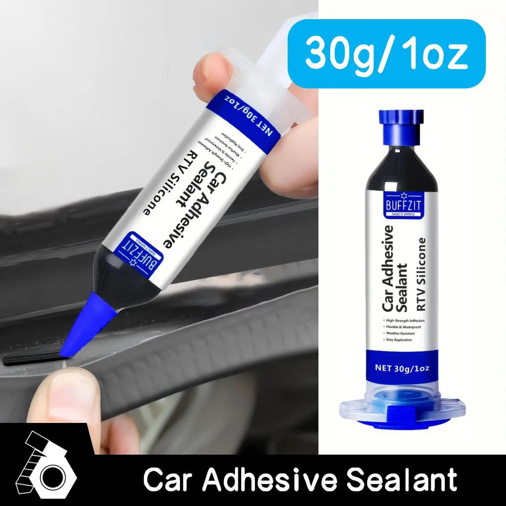 RTV Black Silicone Adhesive Sealant, Waterproof, Flexible, Moisture-Proof for Glass, Metal, Plastic