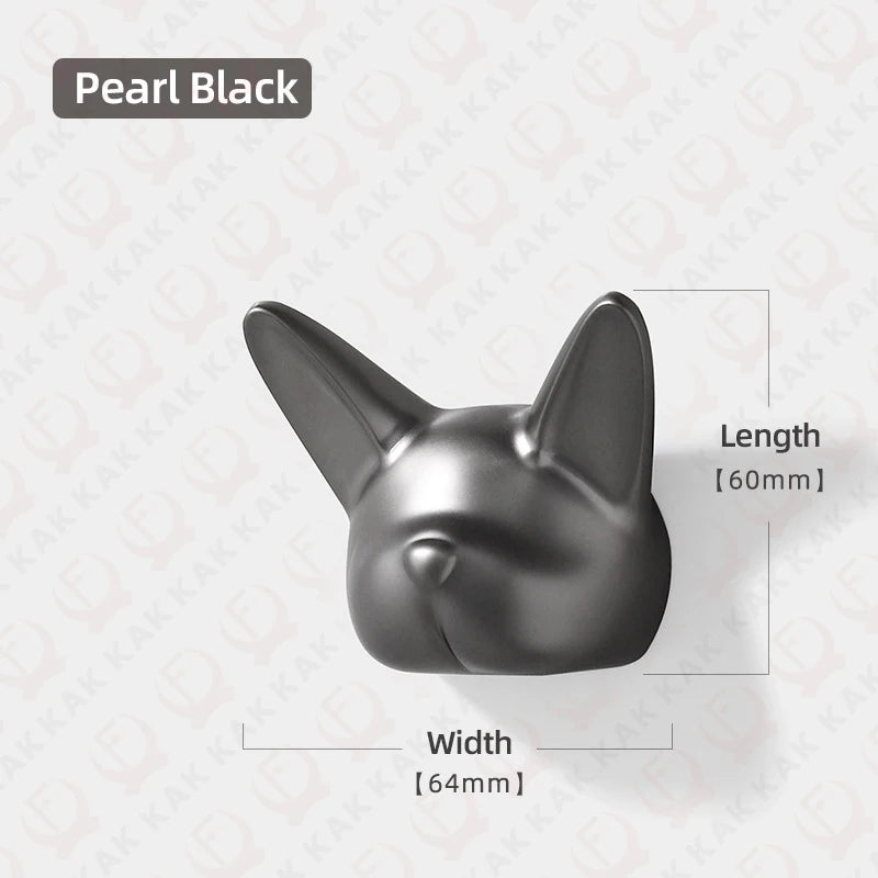 KAK Bulldog Design Wall Hanging Hooks Coat Hook Bag Hat Rack Rackers Zinc Alloy Wall Decorations for Kis Hardware Fittings