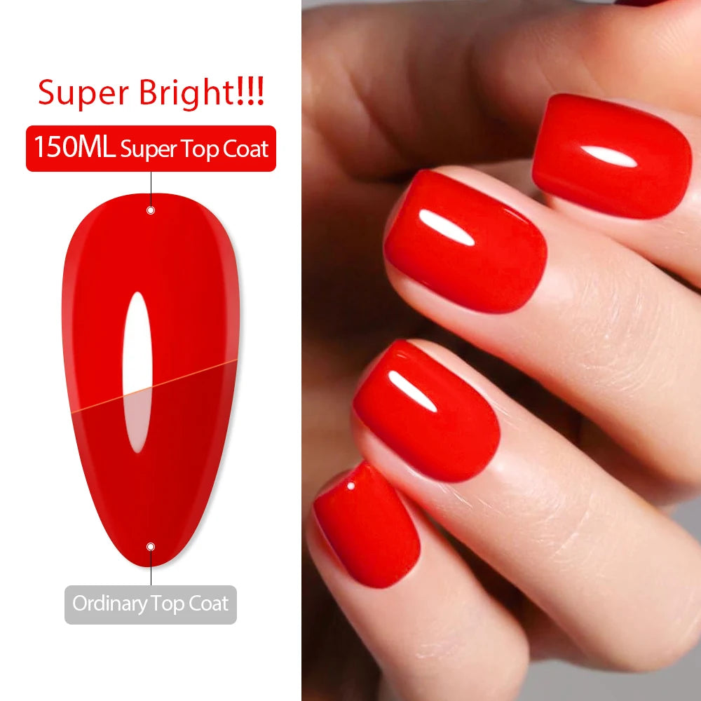 AWStorG 150ml Base Gel Super Top Coat Matte Top Coat Gel Polish Soak Off UV LED Gel Varnish Functional Gel Nail Salon