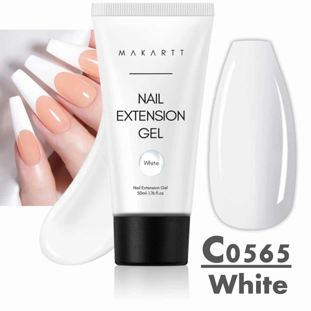 Makartt Poly Nail Extension Gel for Nails ,Clear Pink Builder & Sculting Soak Off Hard Gel for Strong Natural Look for Beginer
