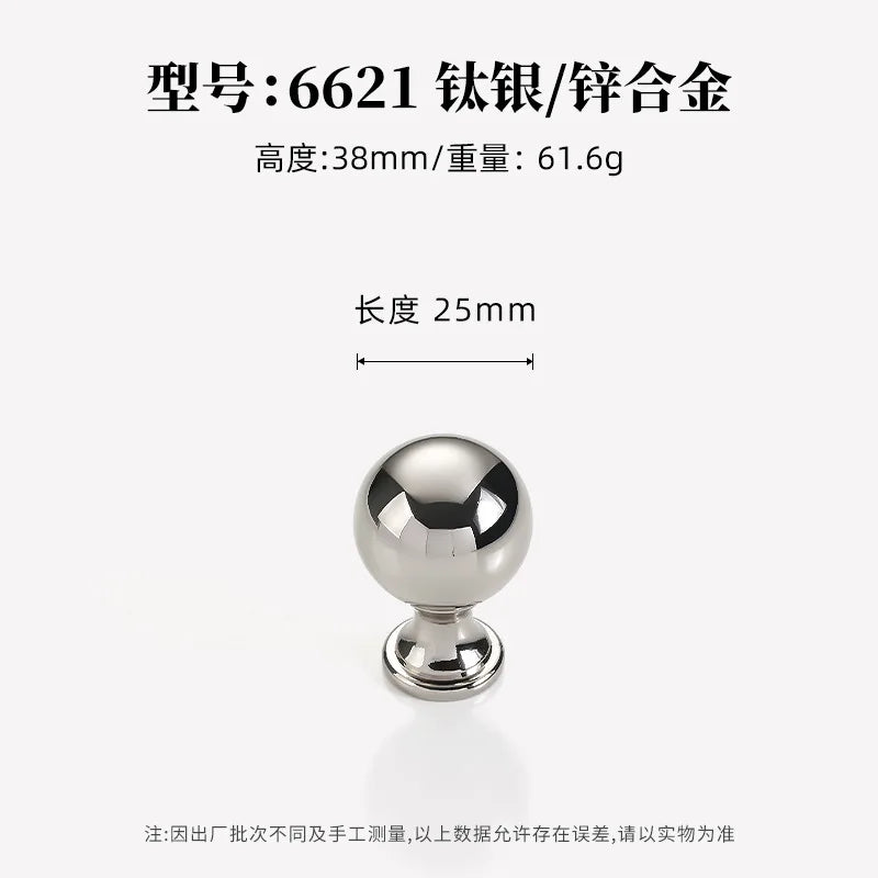 Silver cabinet door handle creative wardrobe/cabinet/drawer knobs modern minimalist single-hole door pull furniture hardware