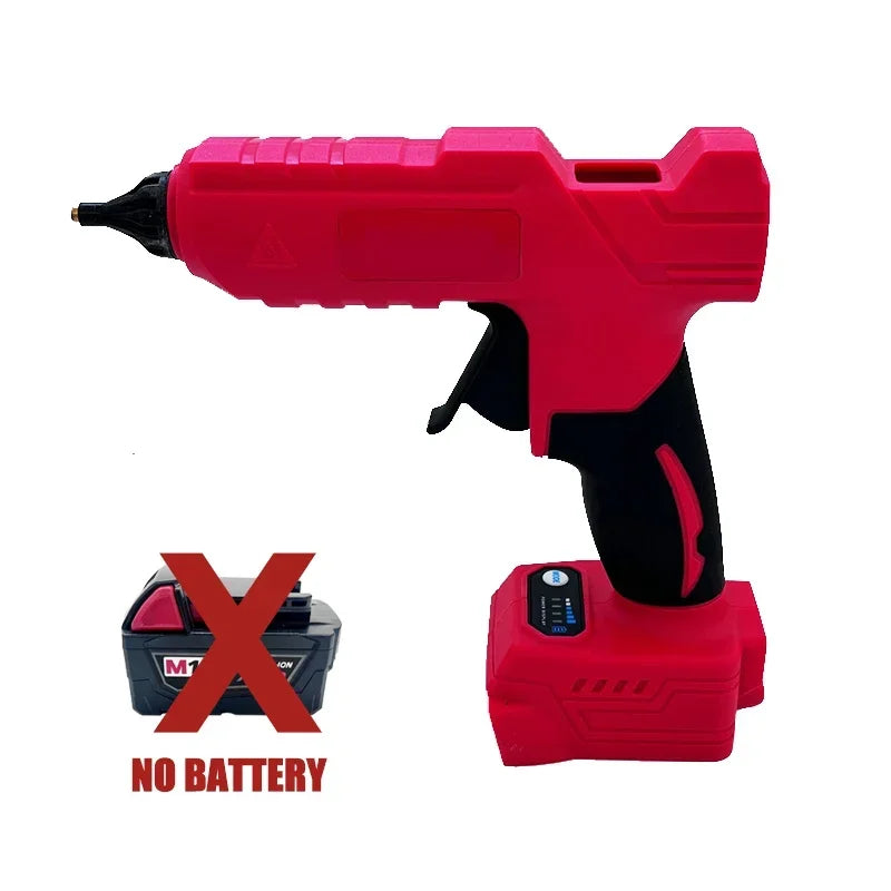 Fit Milwaukee Electric Hot Melt Glue Gun 18V Li-ion Battery DIY Hot Melt Glue Gun For Packaging Decoration